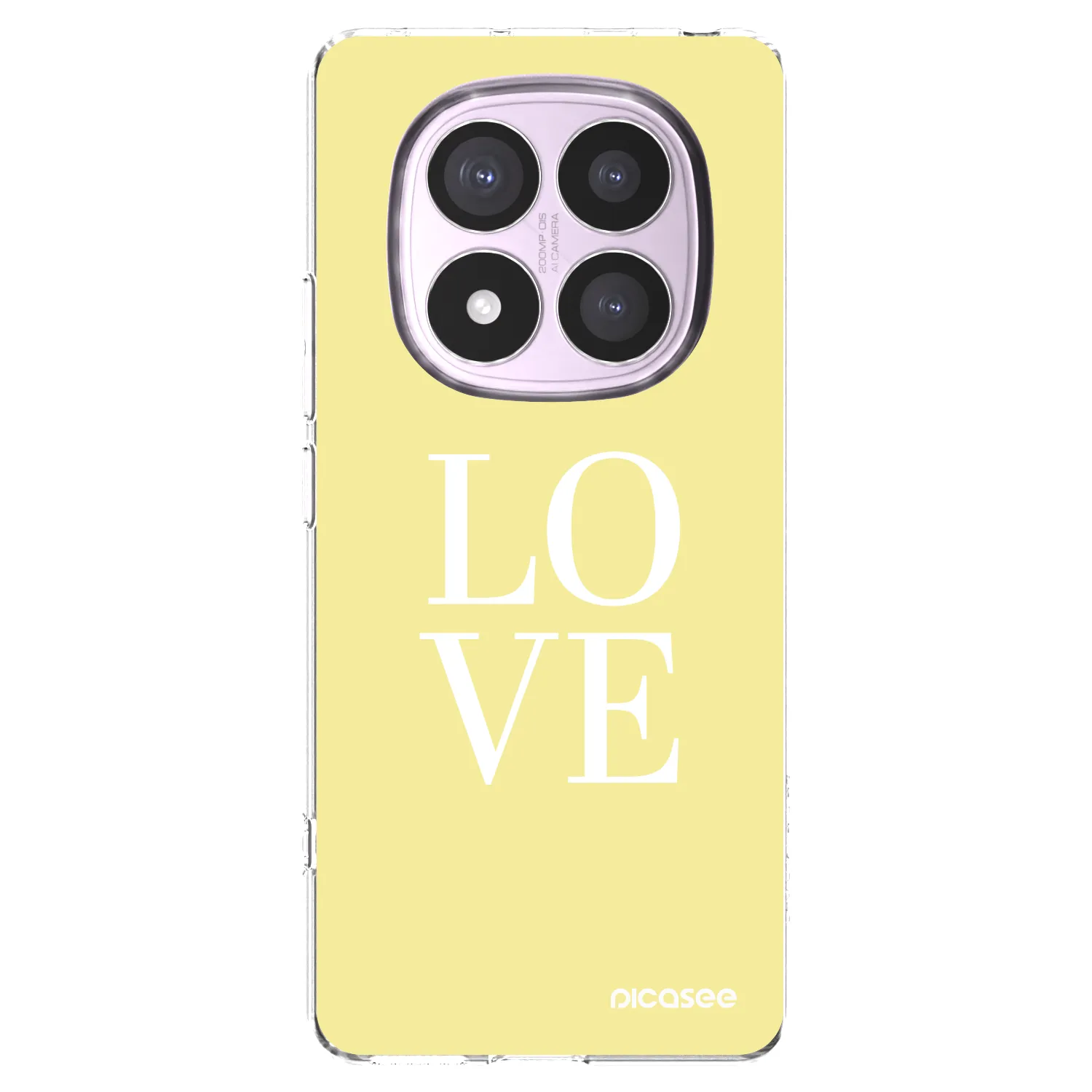 Picasee silikonski prozorni ovitek za Xiaomi Redmi Note 14 Pro 4G - Love