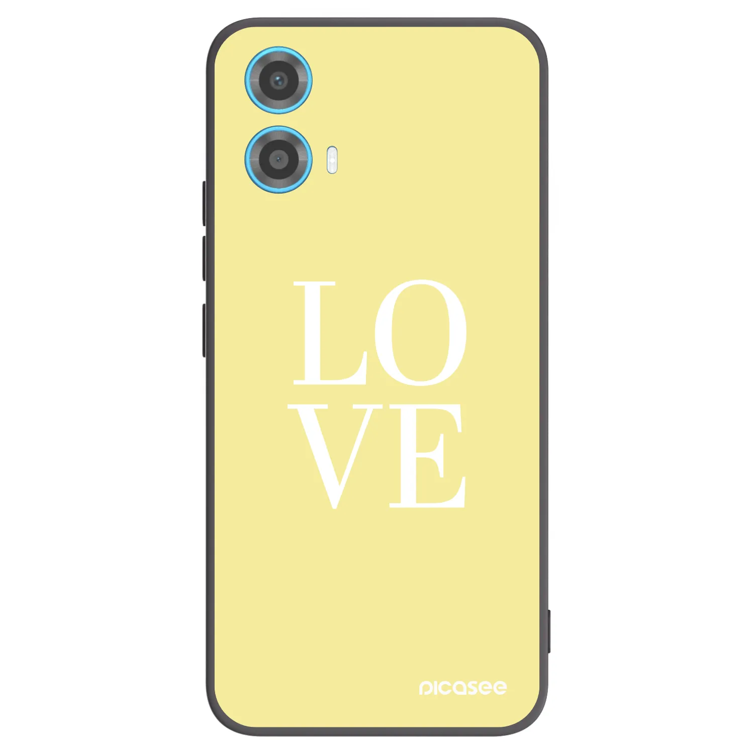 Picasee silikonski črni ovitek za Motorola Moto G34 5G - Love