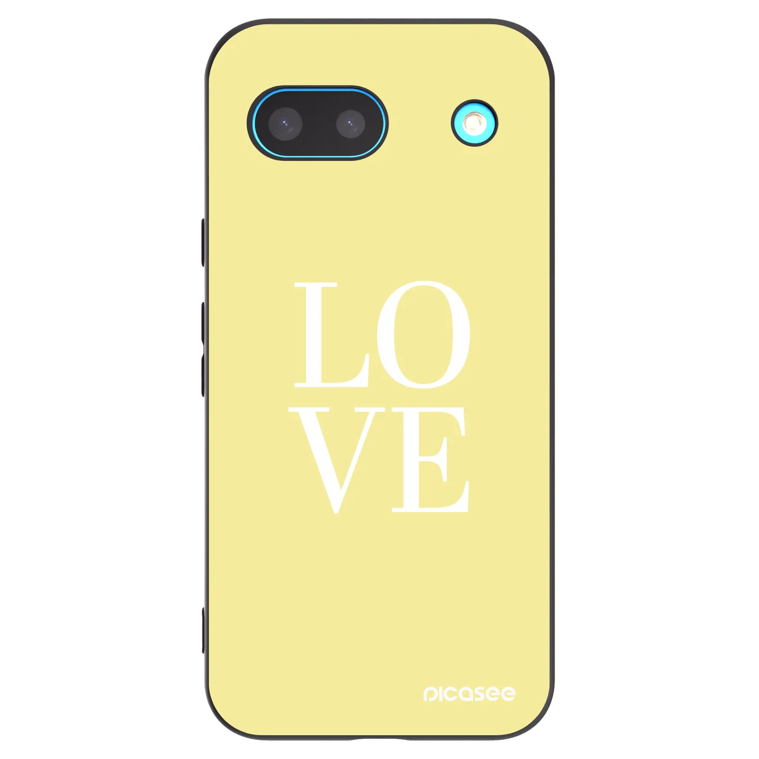 Picasee silikonski črni ovitek za Google Pixel 8 - Love