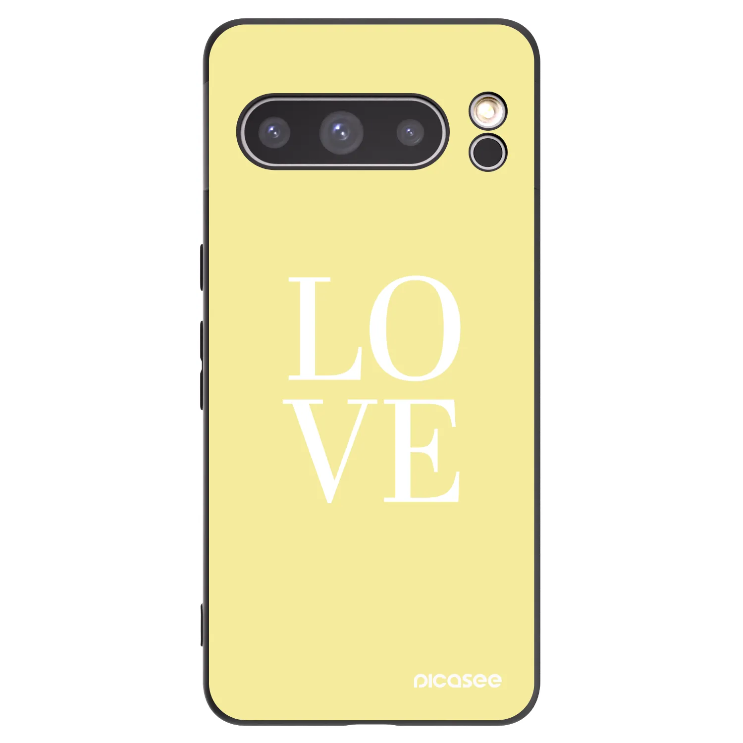 Picasee silikonski črni ovitek za Google Pixel 8 Pro - Love