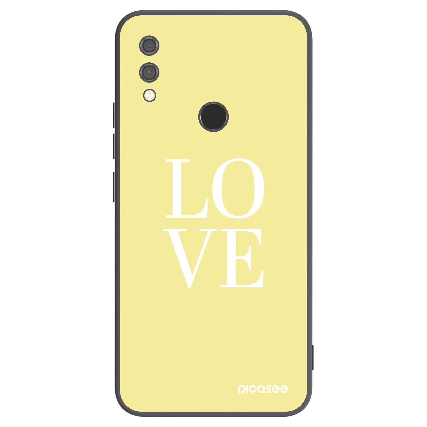 Picasee silikonski črni ovitek za Xiaomi Redmi Note 7 - Love