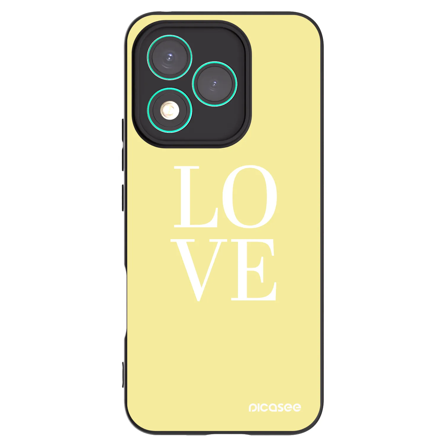 Picasee silikonski črni ovitek za Honor 400 Lite 5G - Love
