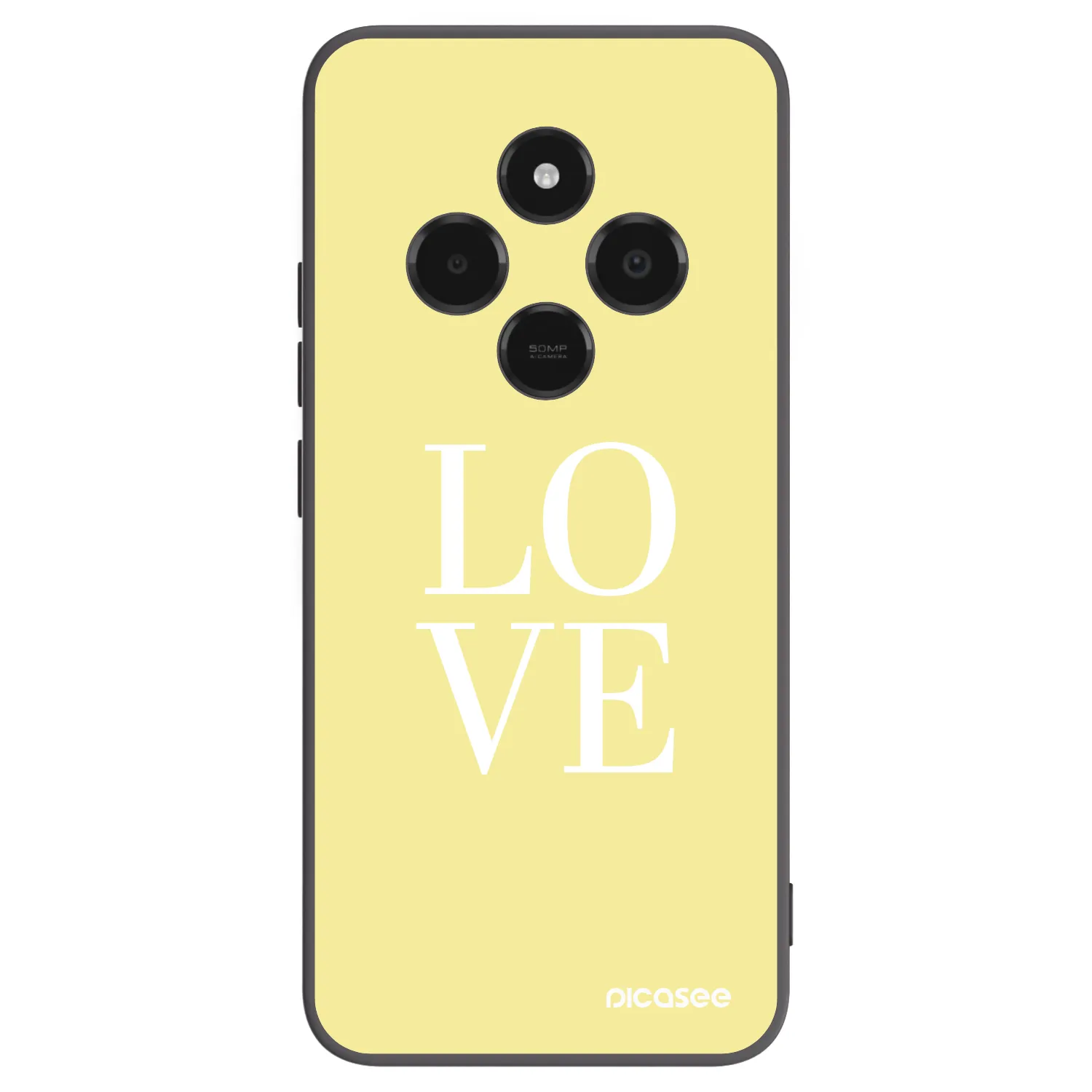 Picasee silikonski črni ovitek za Xiaomi Poco C75 - Love