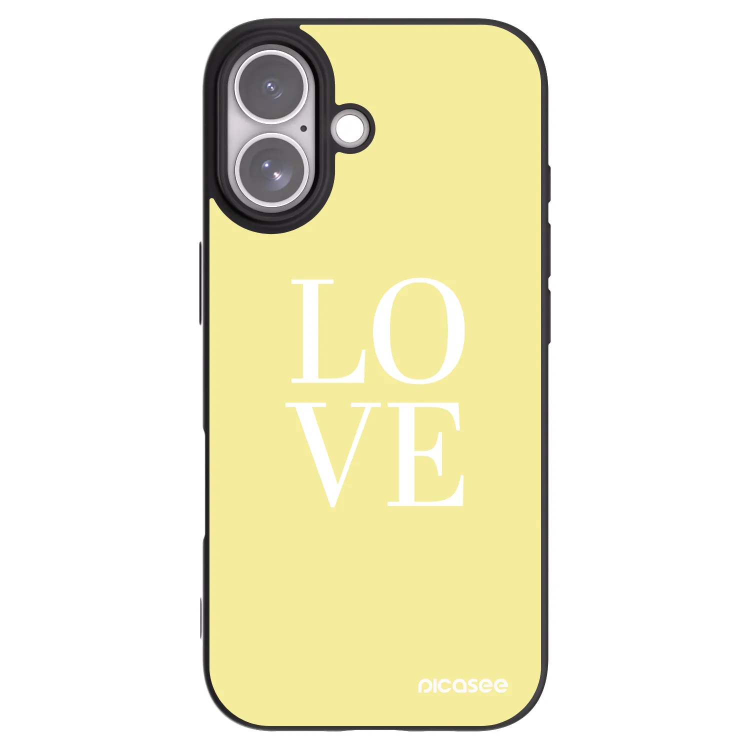 Picasee silikonski črni ovitek za Apple iPhone 17 - Love