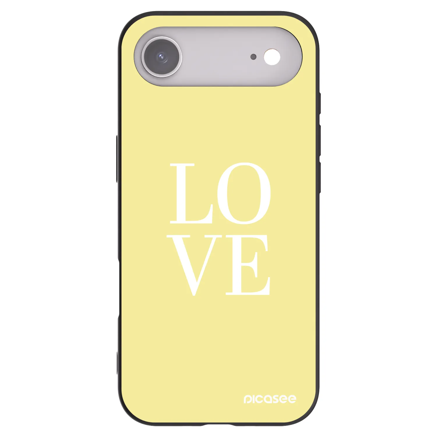 Picasee silikonski črni ovitek za Apple iPhone Air - Love