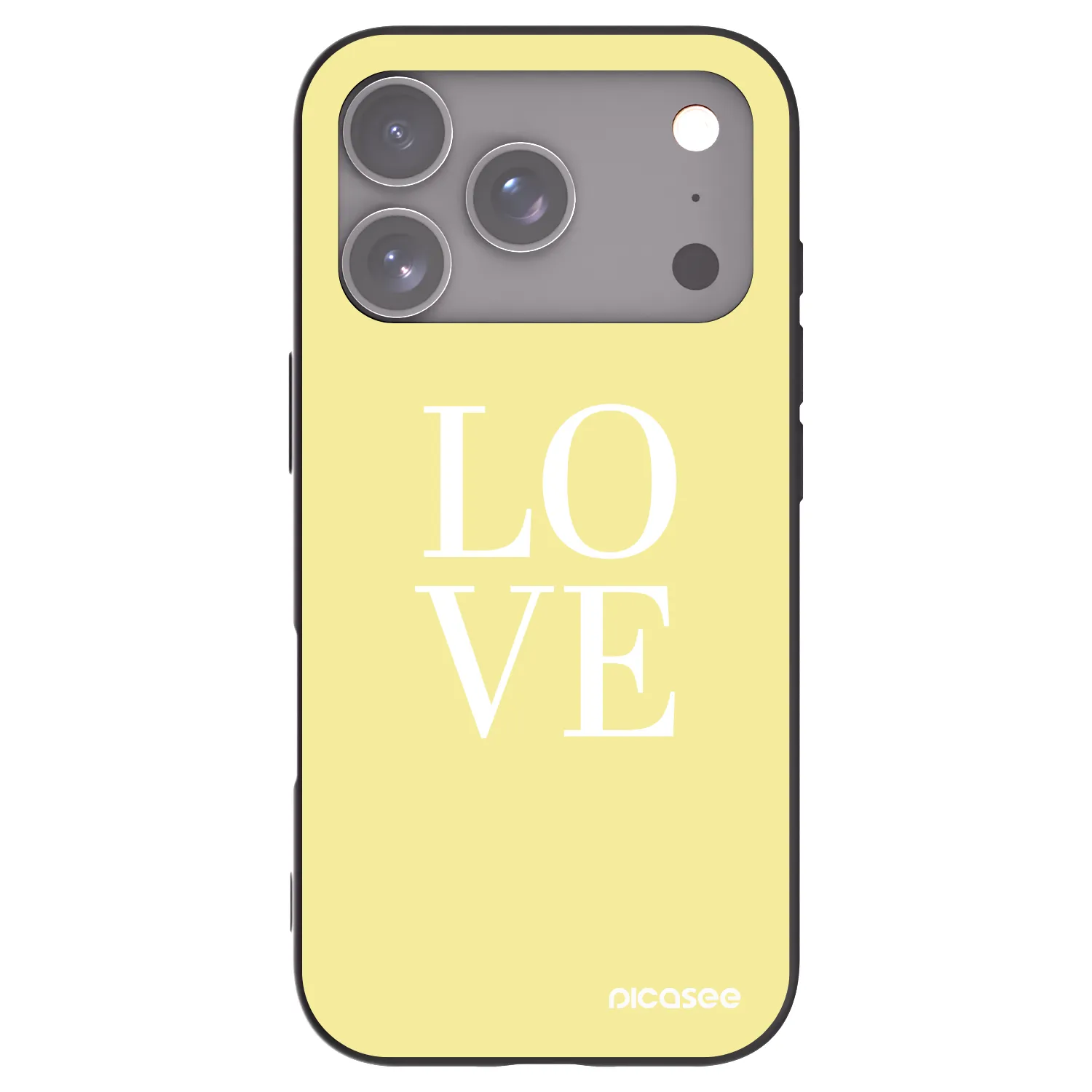 Picasee silikonski črni ovitek za Apple iPhone 17 Pro - Love