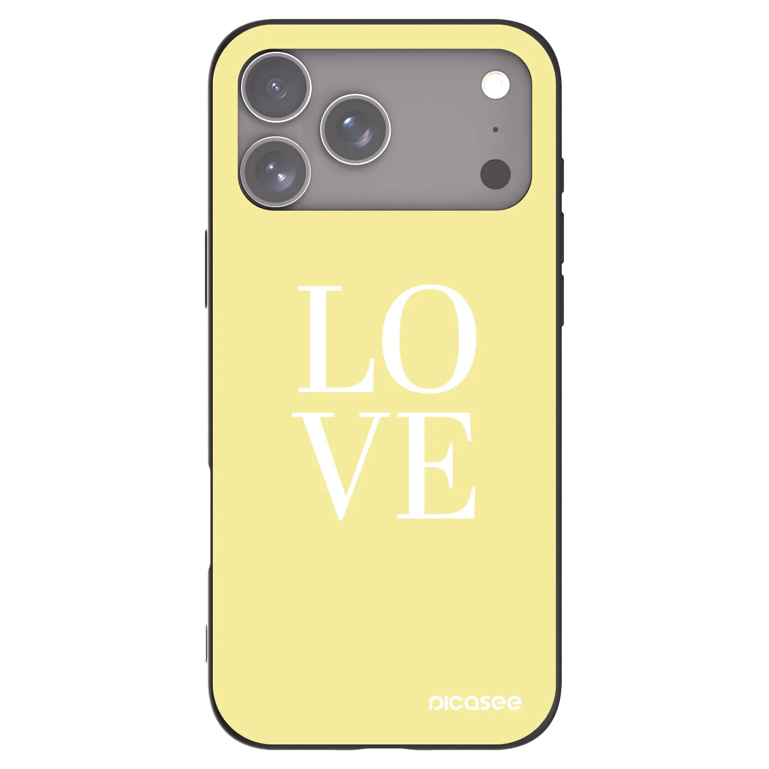 Picasee silikonski črni ovitek za Apple iPhone 17 Pro Max - Love