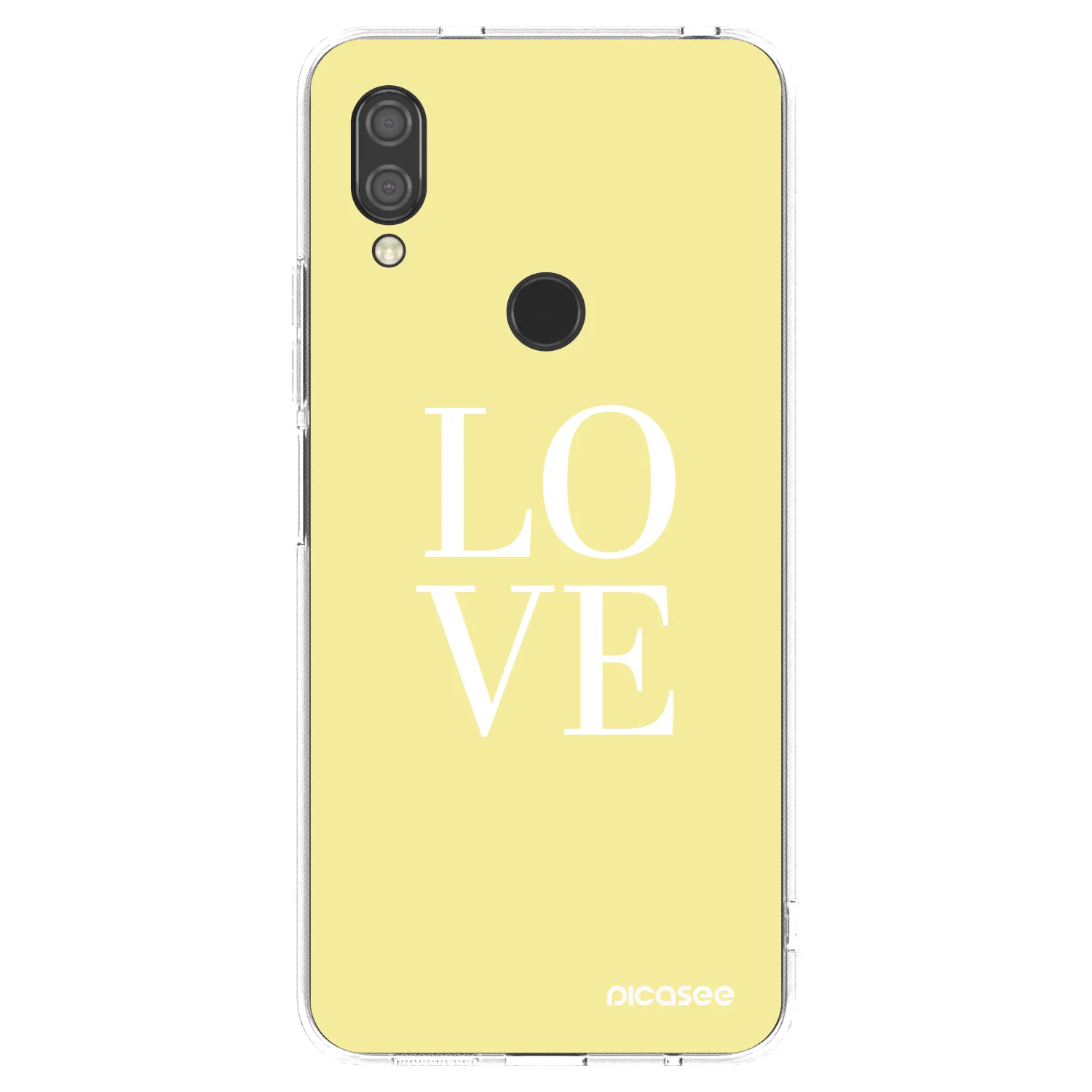 Picasee silikonski prozorni ovitek za Xiaomi Redmi 7 - Love