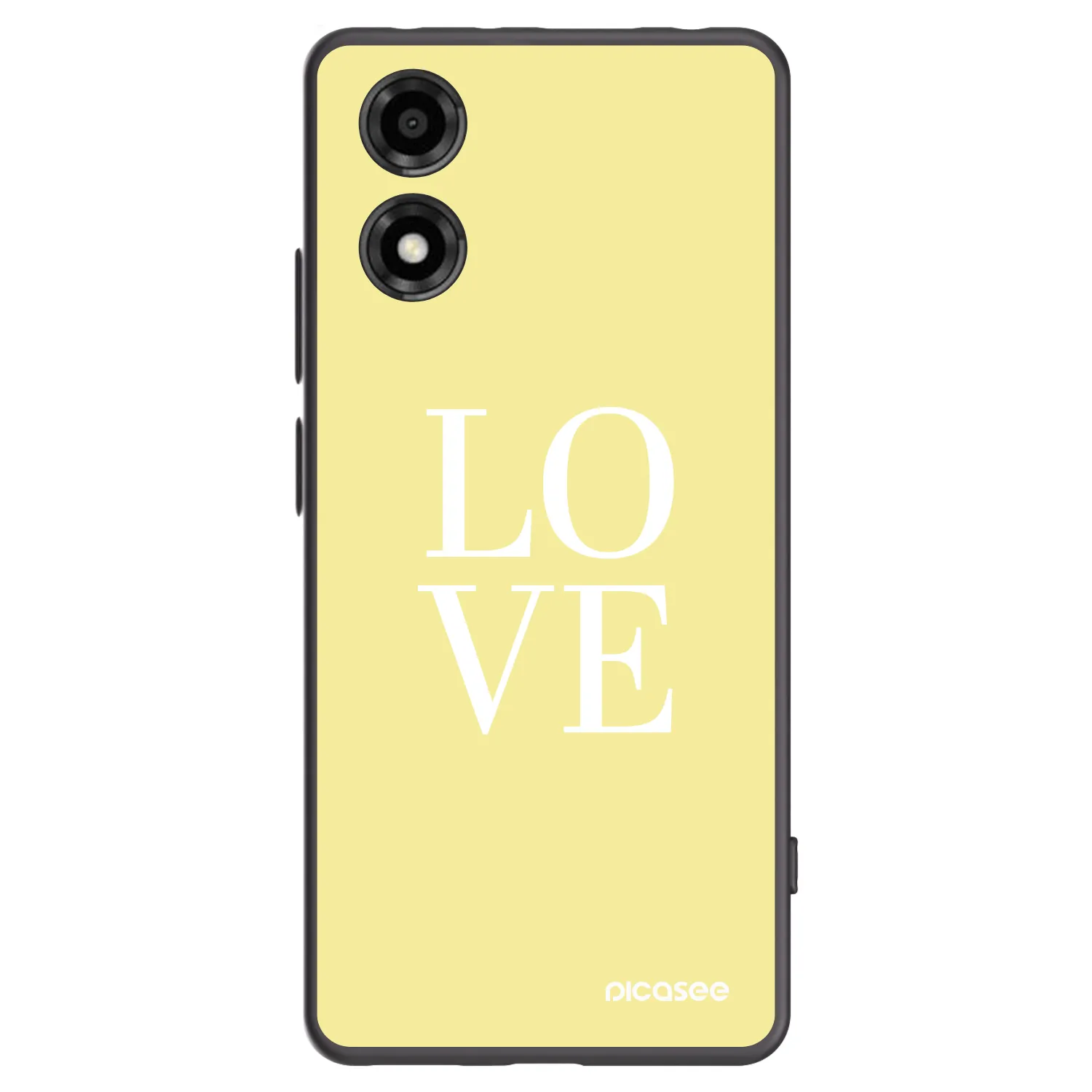 Picasee silikonski črni ovitek za Motorola Moto E14 - Love