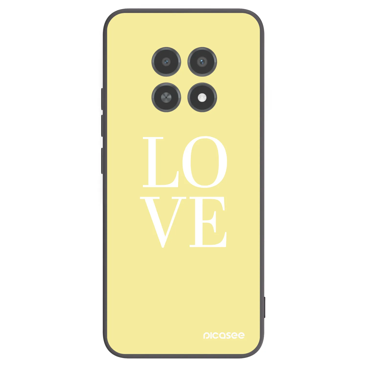 Picasee silikonski črni ovitek za Realme 12X - Love