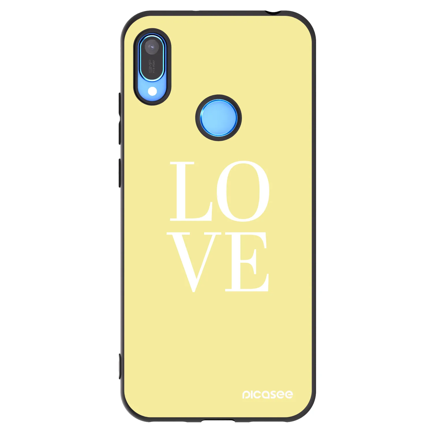 Picasee silikonski črni ovitek za Huawei Y6 2019 - Love