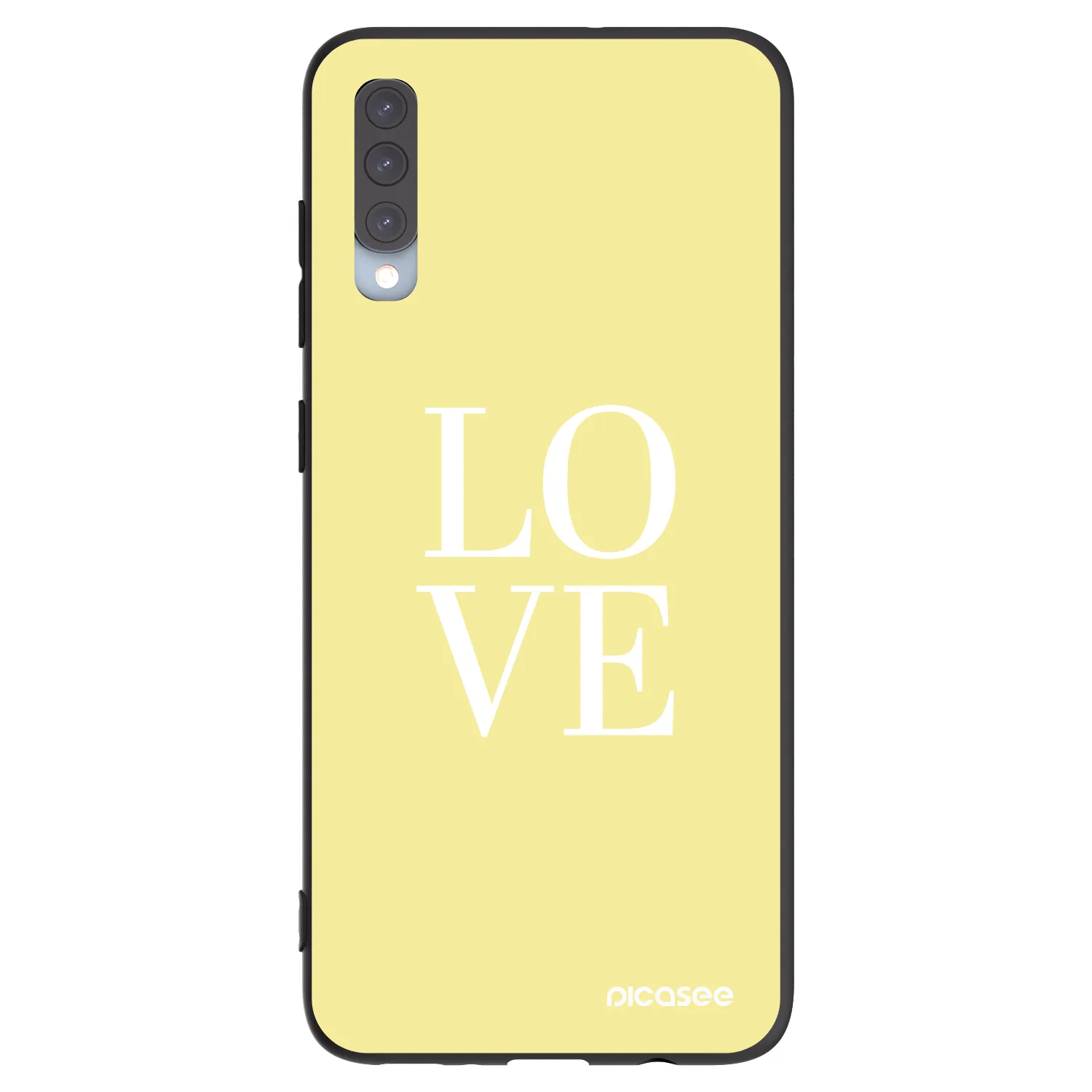 Picasee silikonski črni ovitek za Samsung Galaxy A70 A705F - Love