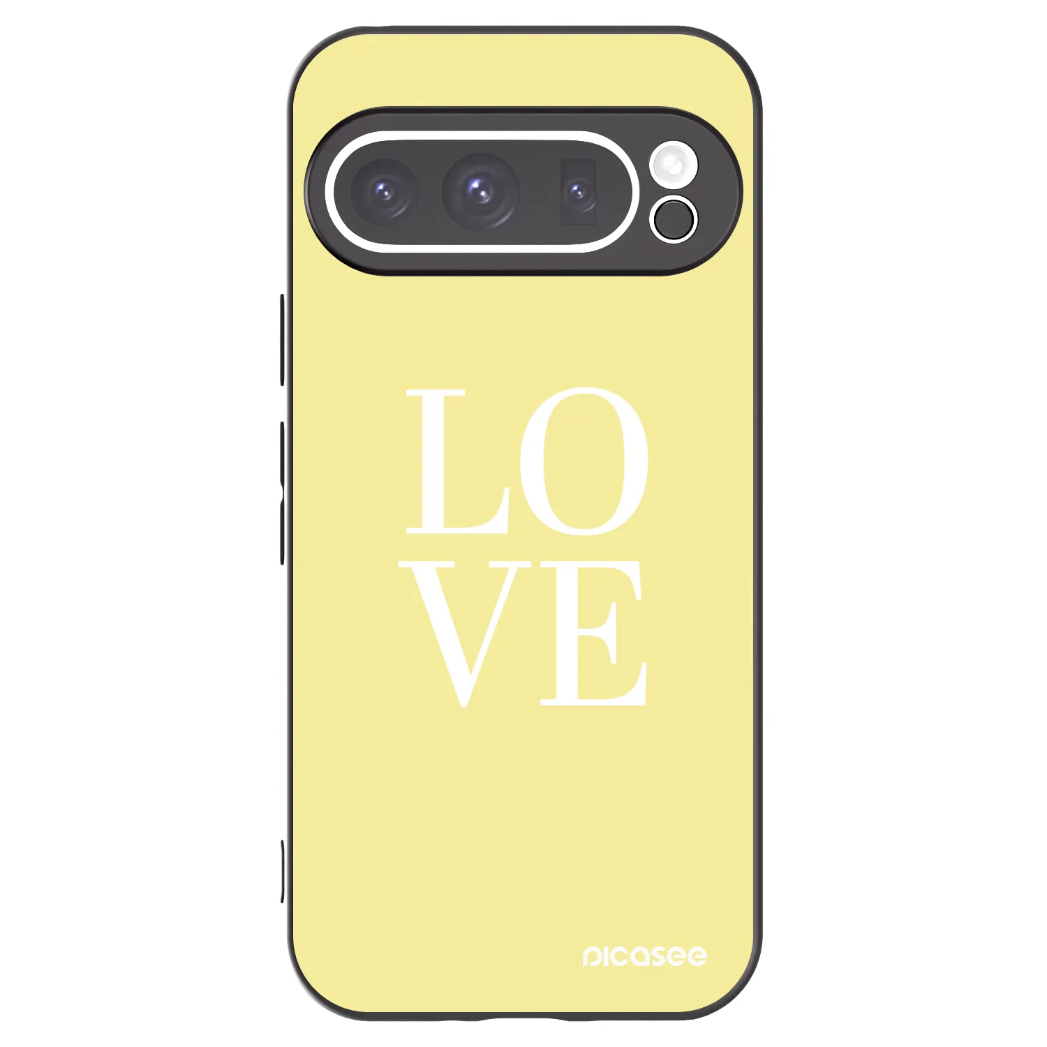 Picasee silikonski črni ovitek za Google Pixel 9 Pro XL - Love