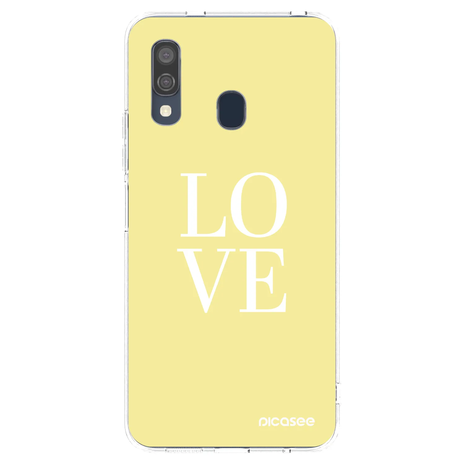Picasee silikonski prozorni ovitek za Samsung Galaxy A40 A405F - Love