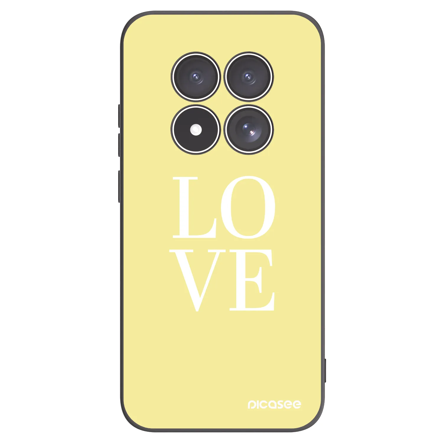 Picasee silikonski črni ovitek za Xiaomi Redmi Note 15 Pro 4G - Love