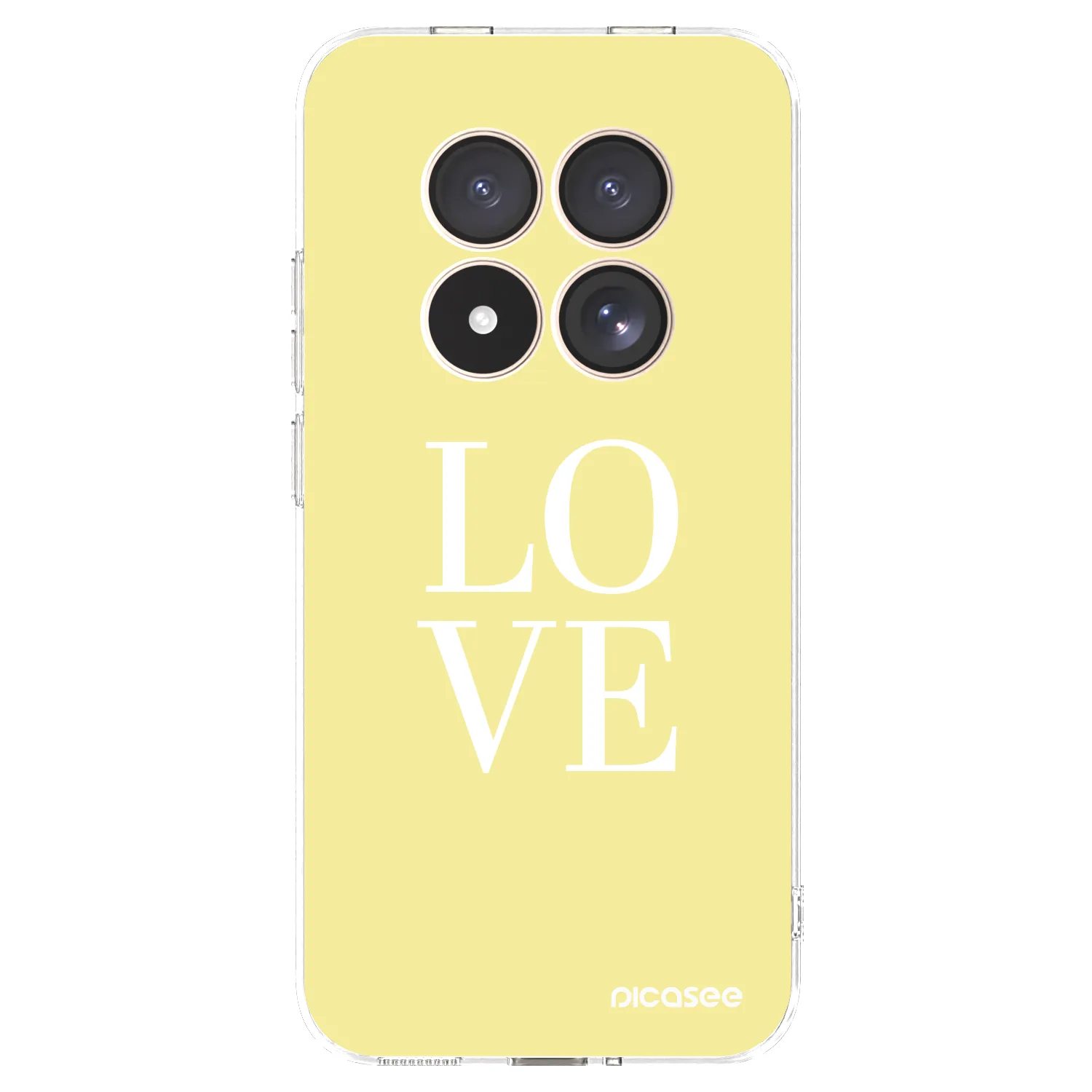 Picasee silikonski prozorni ovitek za Xiaomi Redmi Note 15 Pro 4G - Love