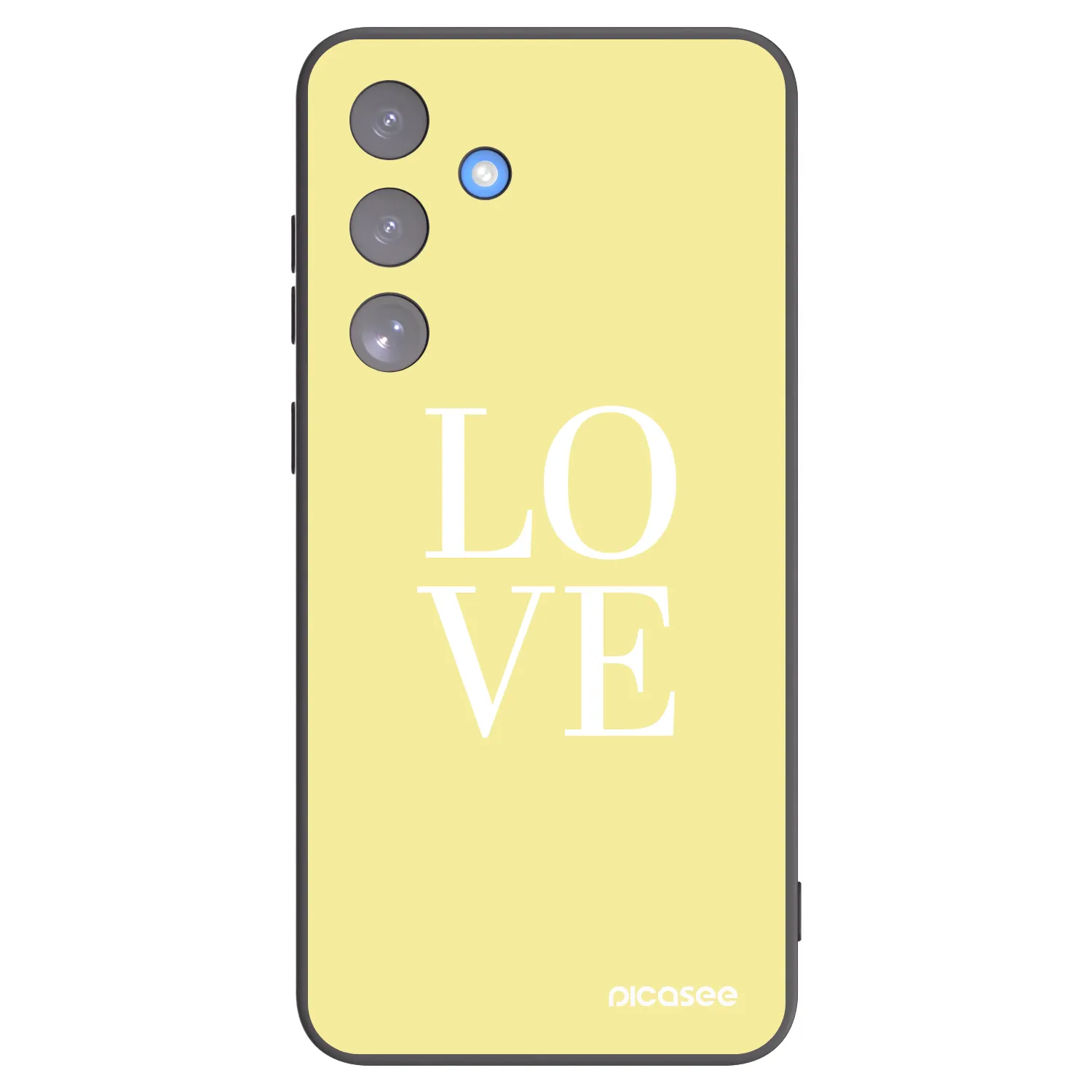 Picasee silikonski črni ovitek za Samsung Galaxy S25 FE 5G - Love