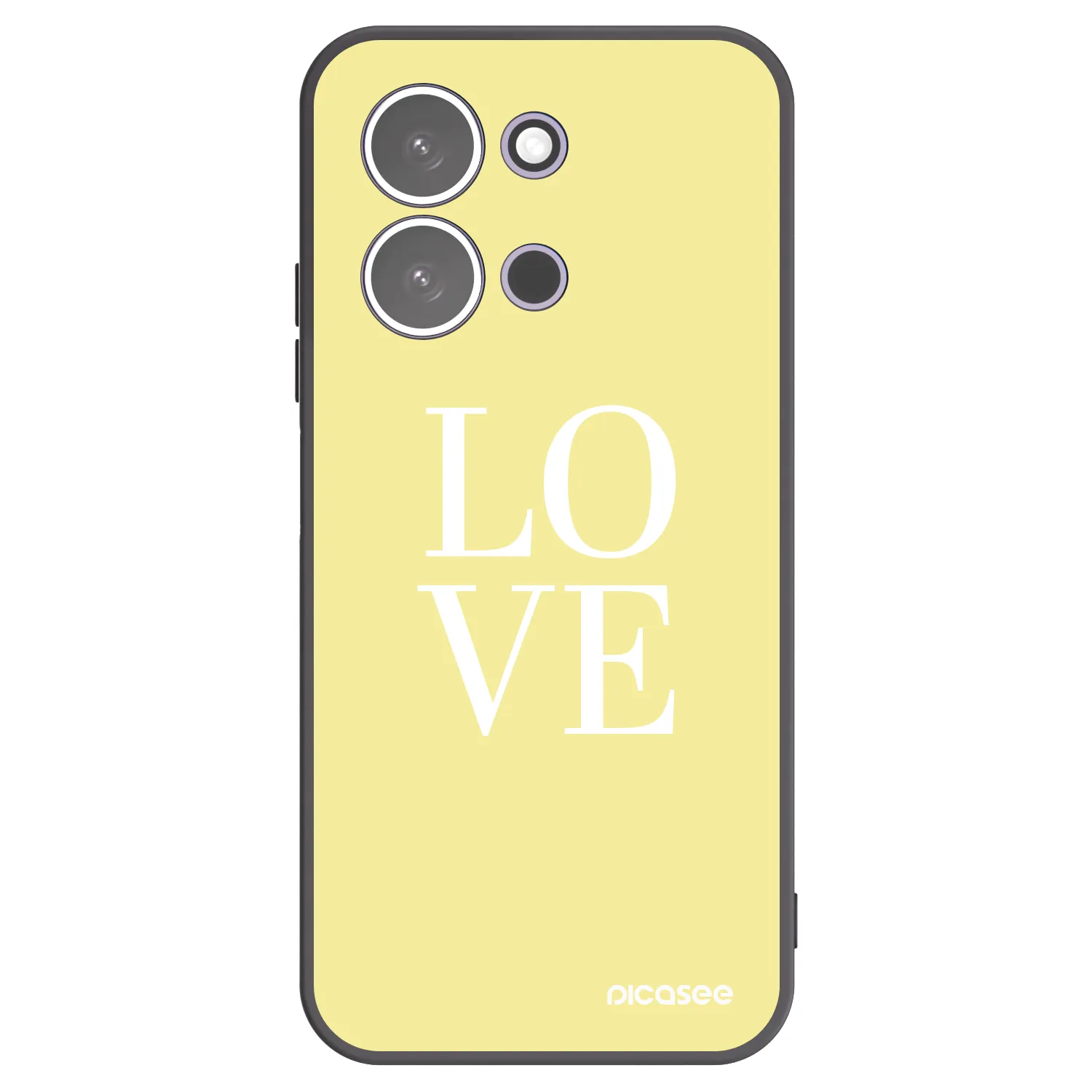 Picasee silikonski črni ovitek za Xiaomi Redmi 15C 5G - Love