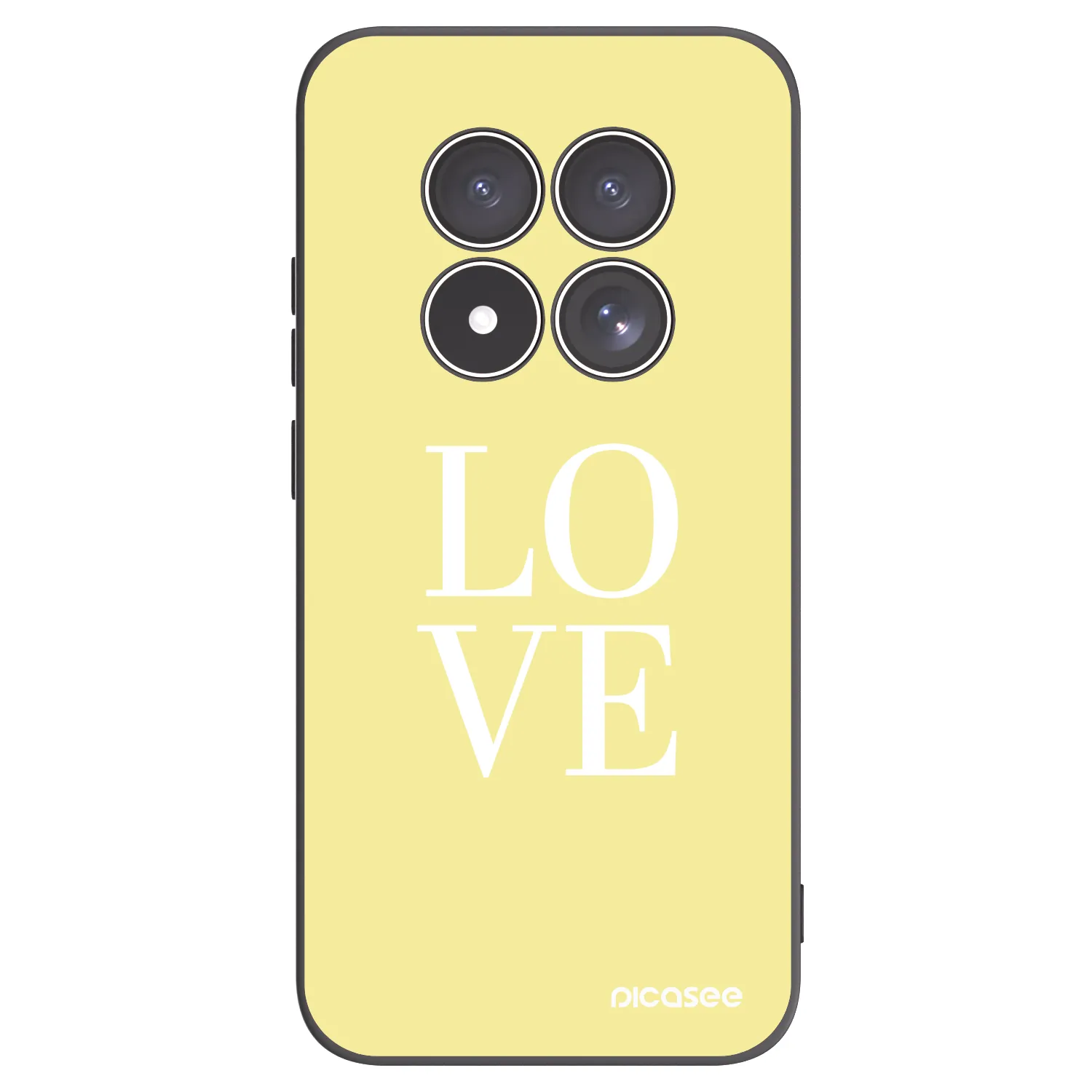 Picasee silikonski črni ovitek za Xiaomi Redmi Note 15 Pro 5G - Love