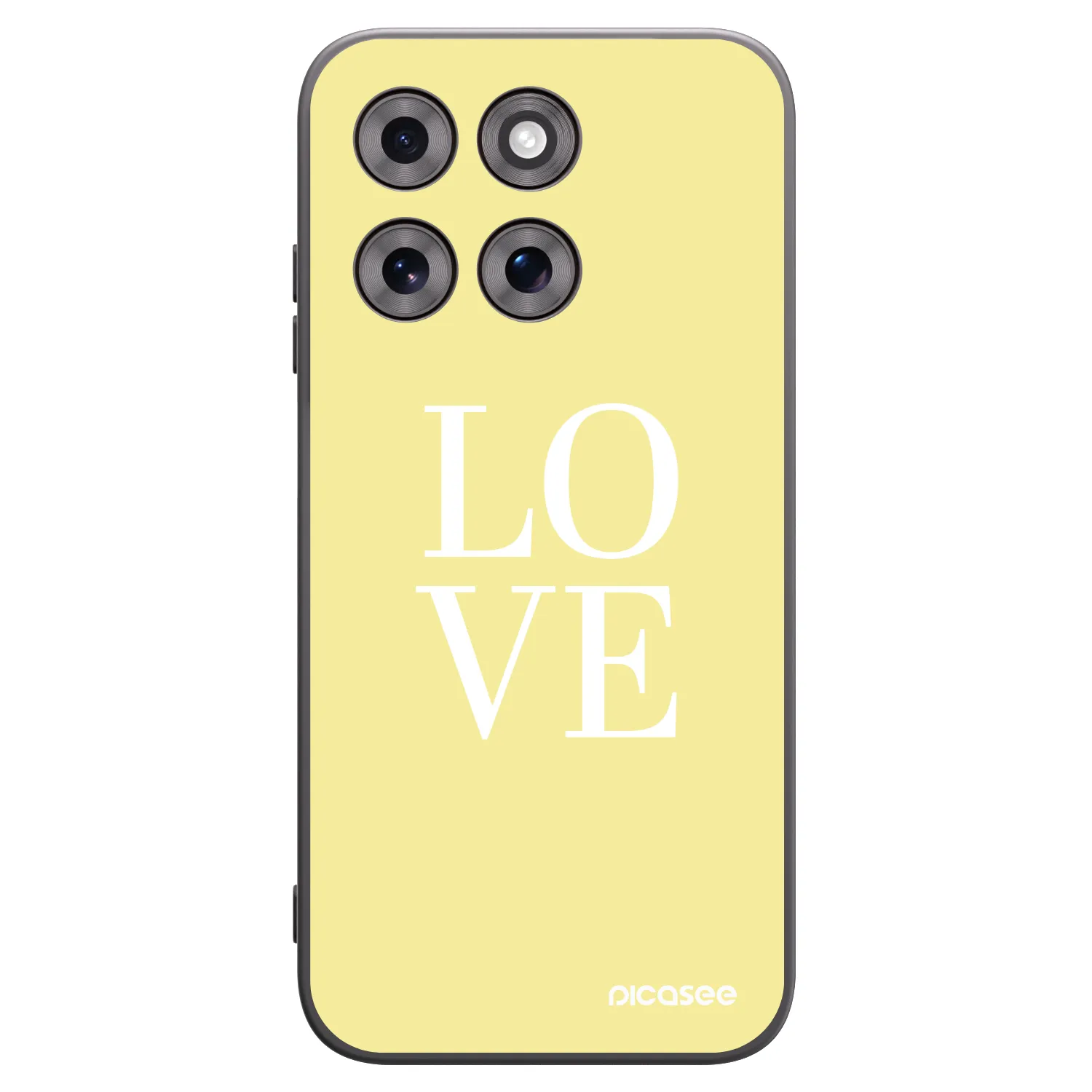 Picasee silikonski črni ovitek za Motorola Moto G77 - Love