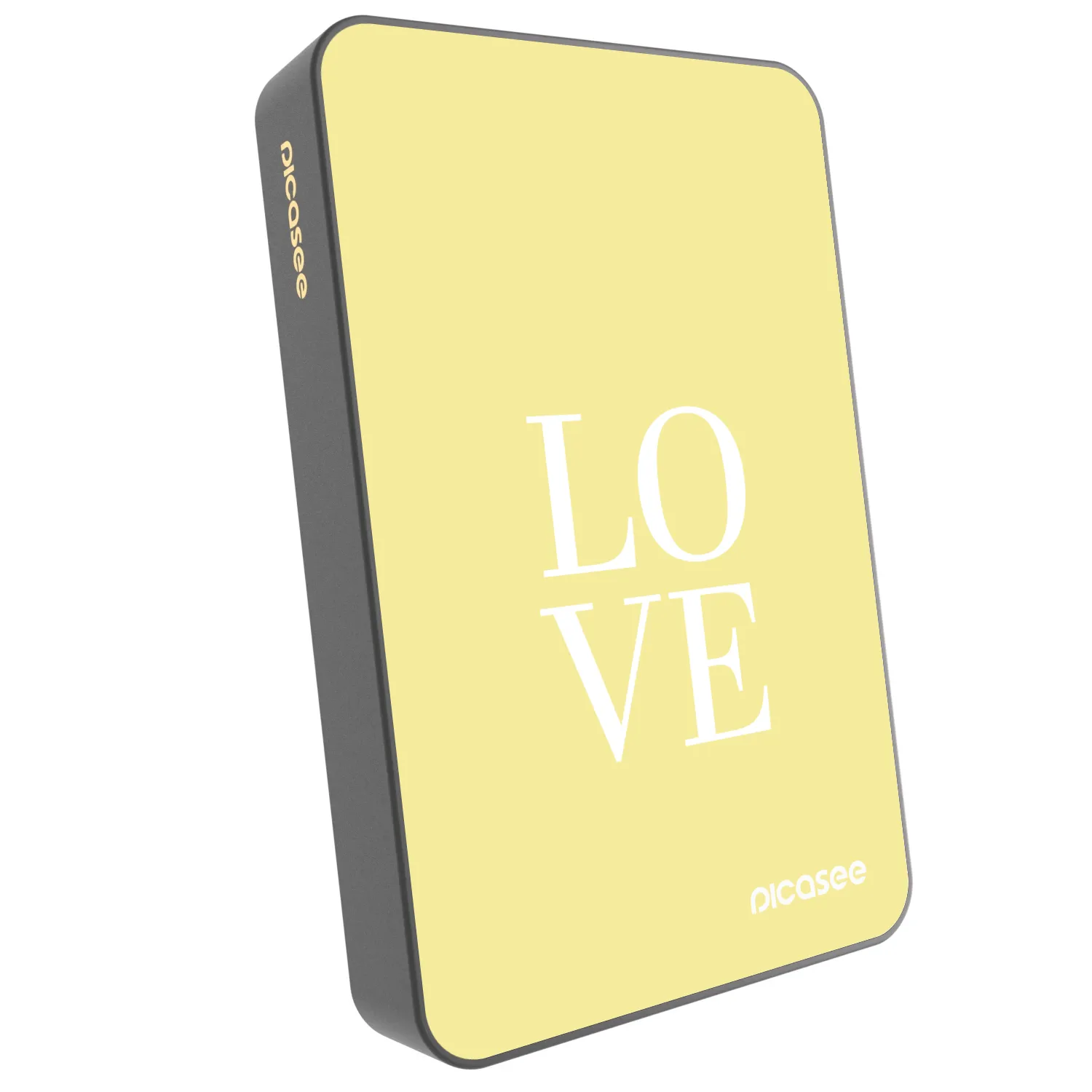 Picasee Prenosna baterija z MagSafe 10 000 mAh Siva - Love