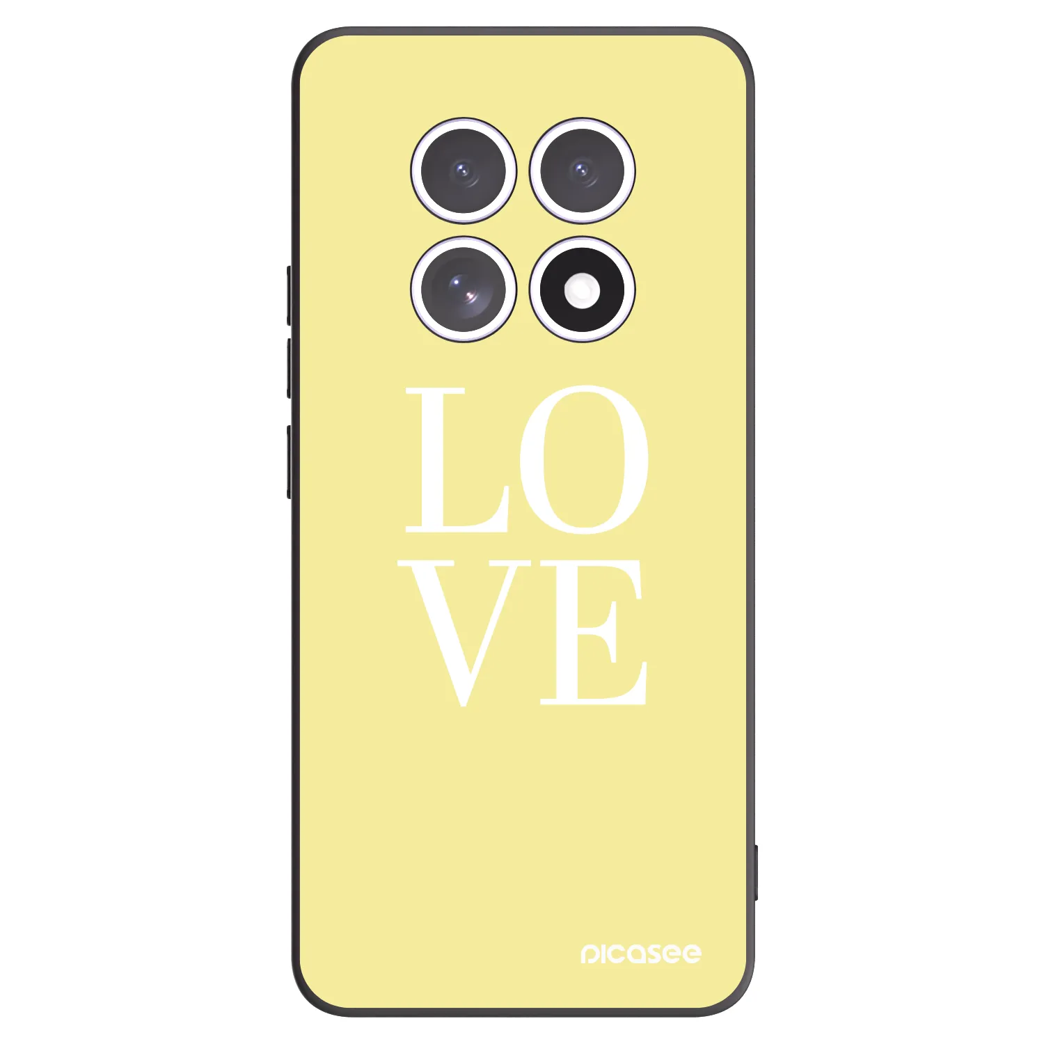 Picasee silikonski črni ovitek za Xiaomi Redmi Note 15 5G - Love