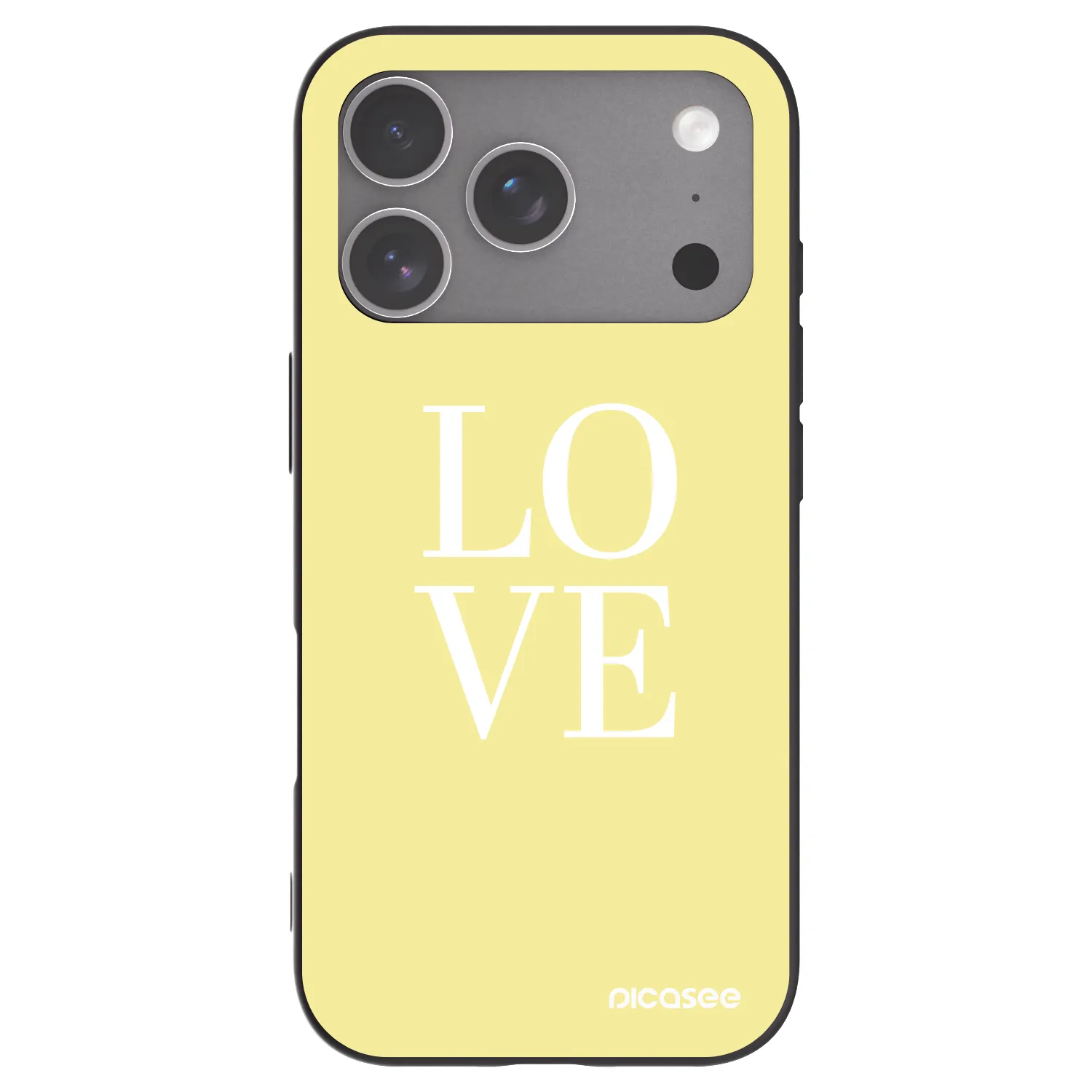 Picasee silikonski črni ovitek za Apple iPhone 18 Pro - Love