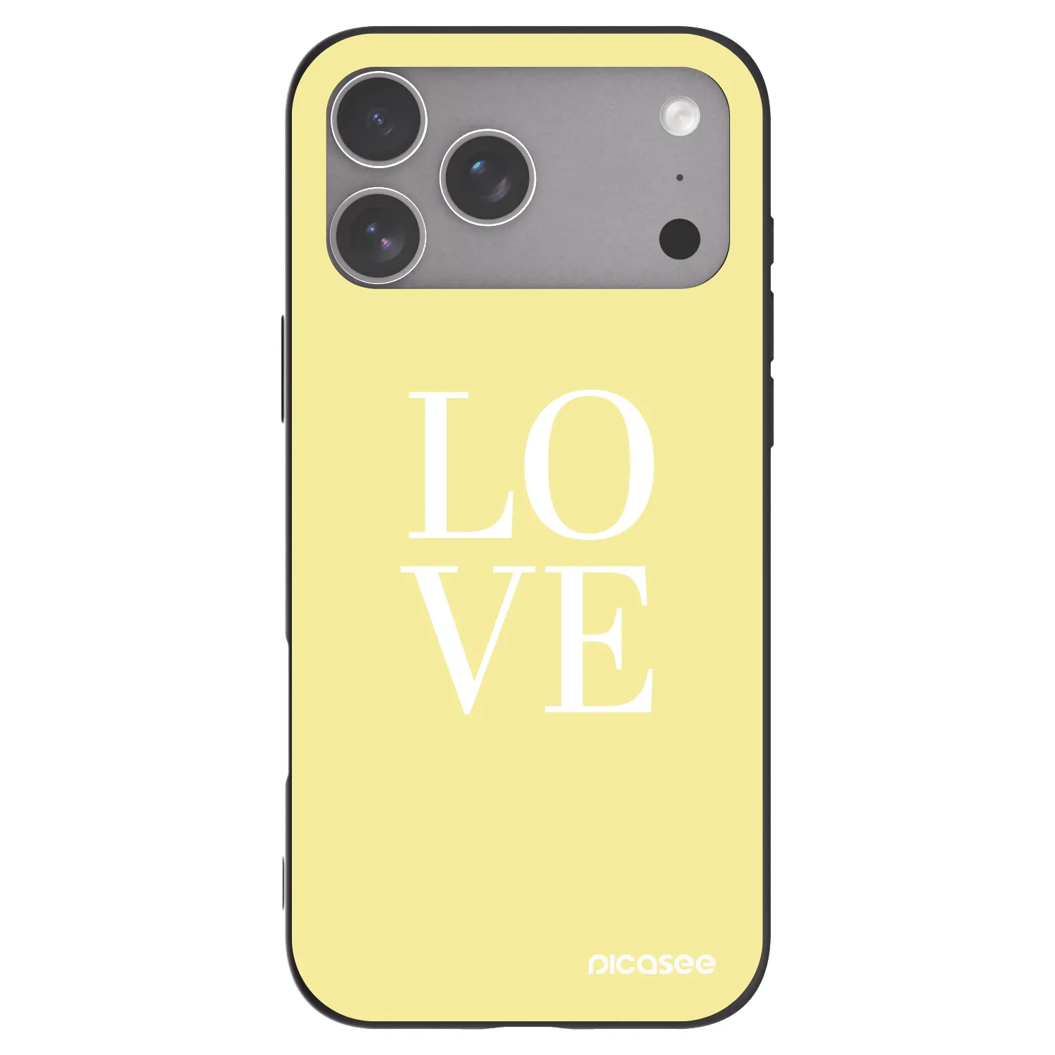 Picasee silikonski črni ovitek za Apple iPhone 18 Pro Max - Love