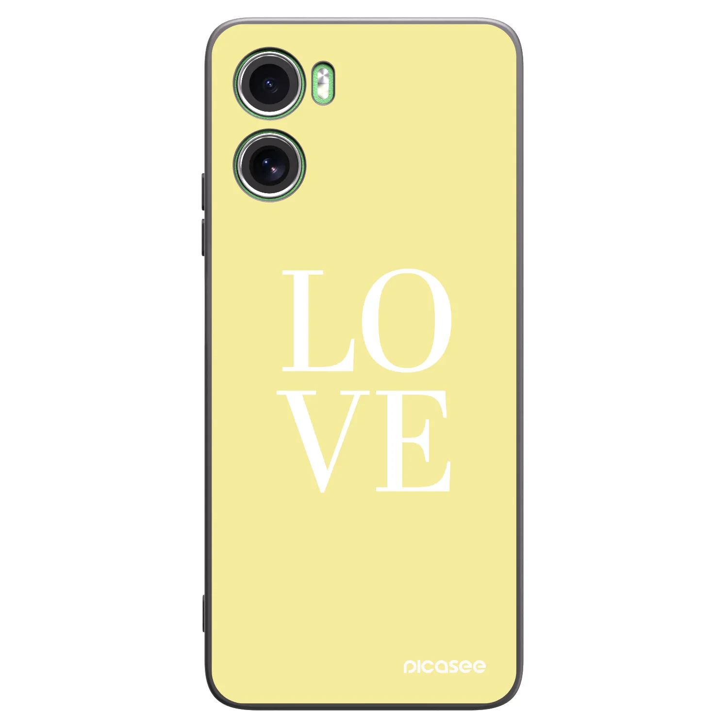 Picasee silikonski črni ovitek za Motorola Moto G06 - Love