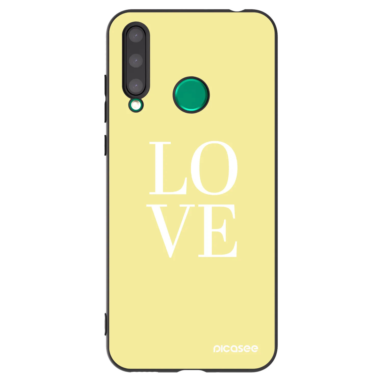 Picasee silikonski črni ovitek za Honor 20 Lite - Love