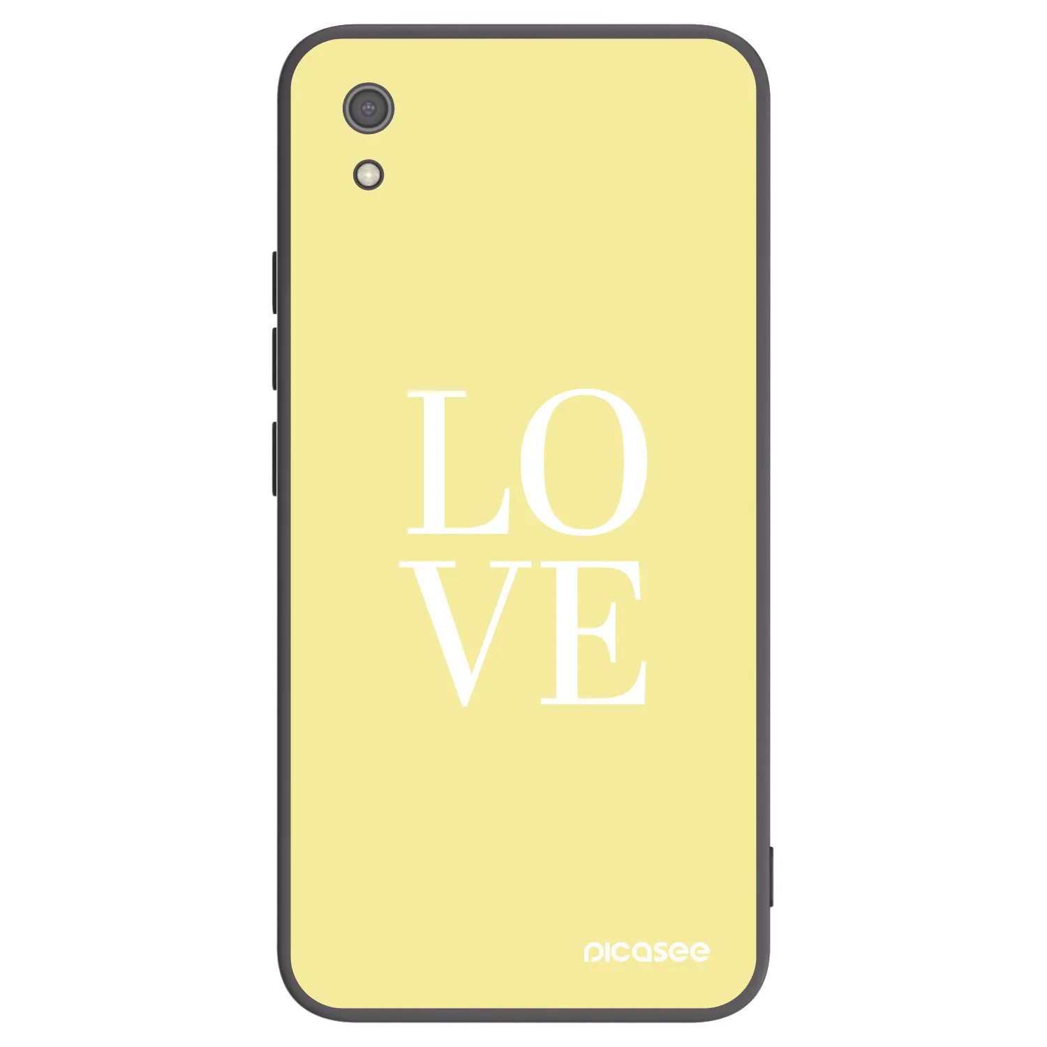 Picasee silikonski črni ovitek za Xiaomi Redmi 7A - Love