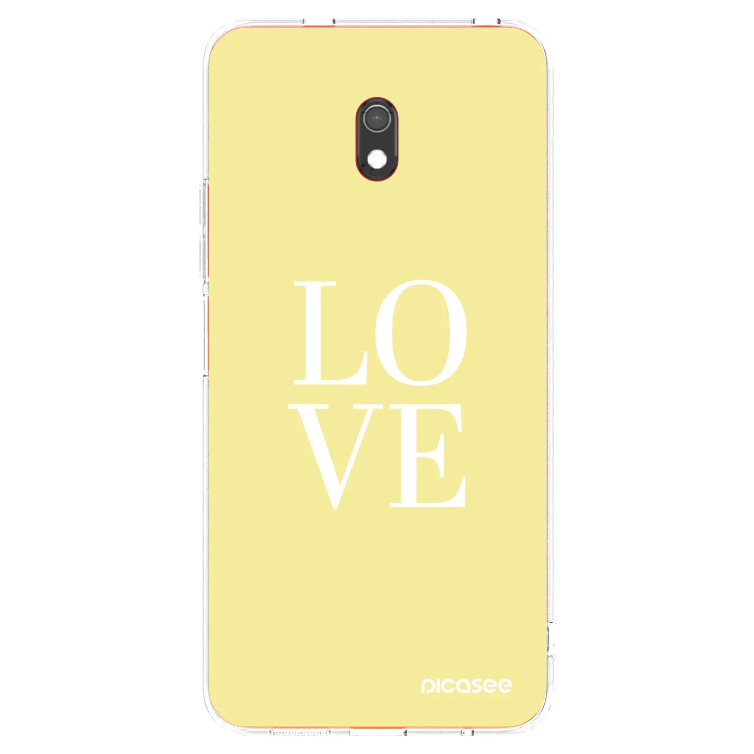 Picasee silikonski prozorni ovitek za Xiaomi Redmi 8A - Love