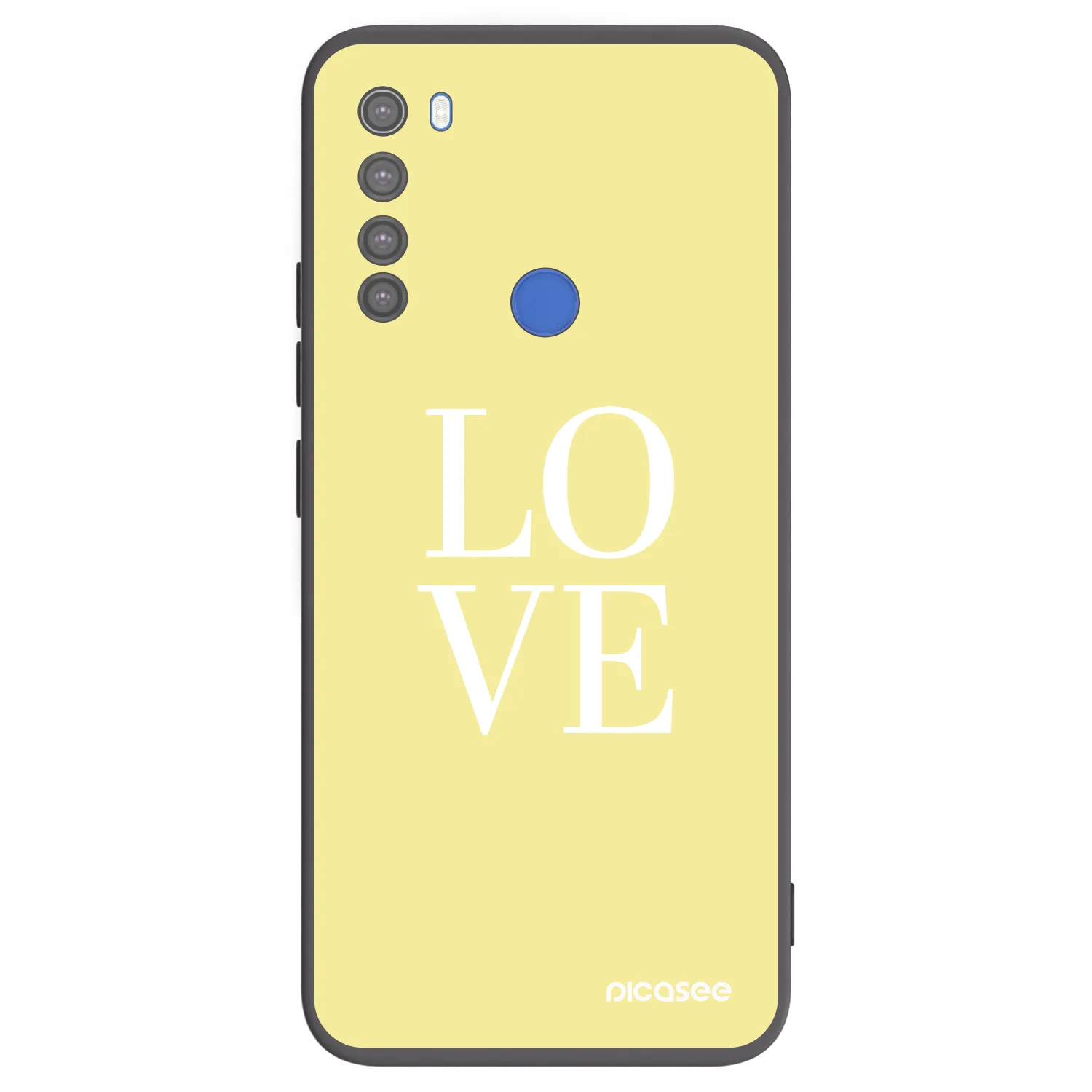 Picasee silikonski črni ovitek za Xiaomi Redmi Note 8T - Love