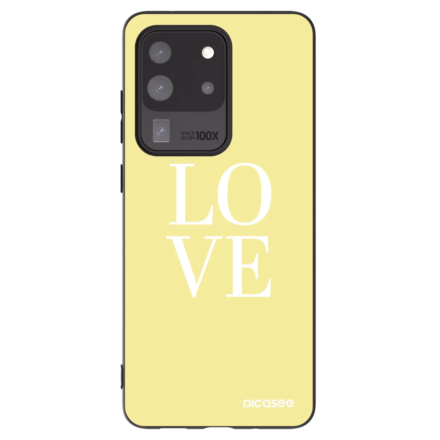 Picasee silikonski črni ovitek za Samsung Galaxy S20 Ultra 5G G988F - Love