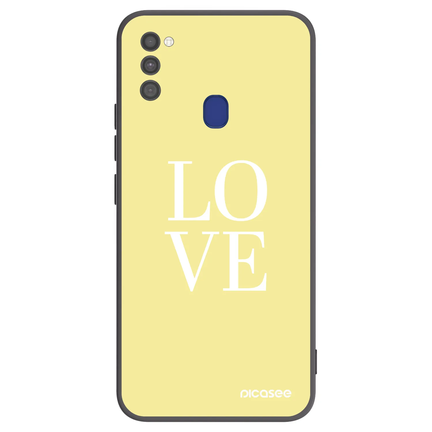 Picasee silikonski črni ovitek za Samsung Galaxy M21 M215F - Love