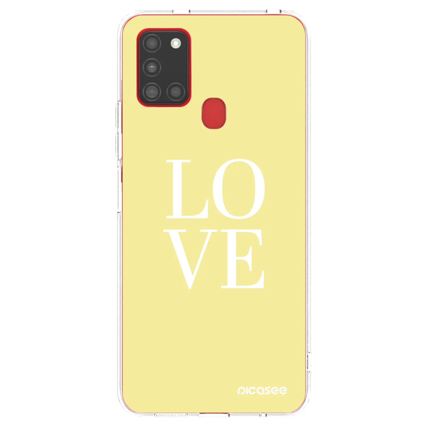 Picasee silikonski prozorni ovitek za Samsung Galaxy A21s - Love