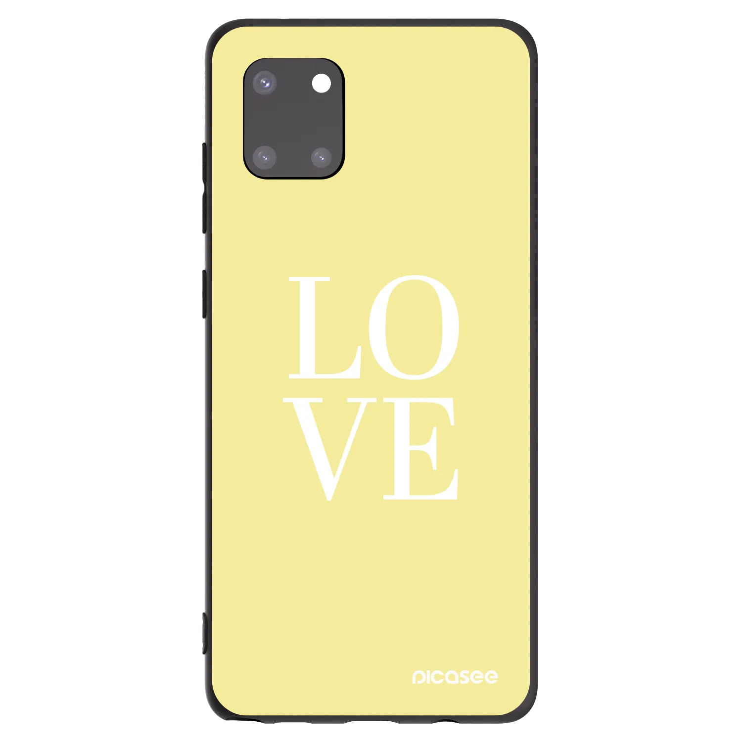 Picasee silikonski črni ovitek za Samsung Galaxy Note 10 Lite N770F - Love