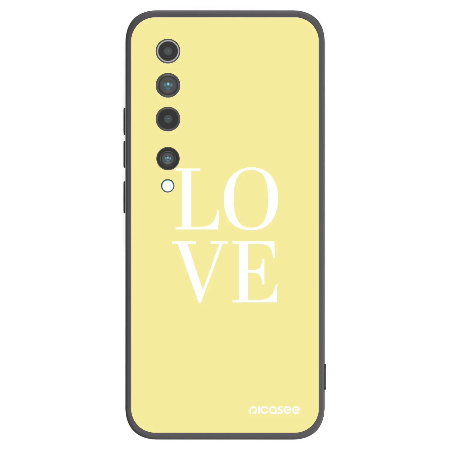 Picasee silikonski črni ovitek za Xiaomi Mi 10 - Love