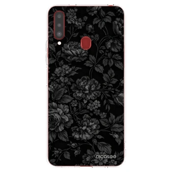 Picasee silikonski prozorni ovitek za Samsung Galaxy A20s - Dark Romance