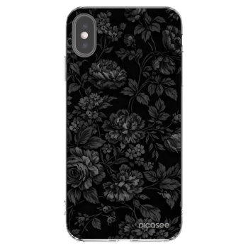 Picasee silikonski prozorni ovitek za Apple iPhone XS Max - Dark Romance