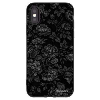 Picasee silikonski črni ovitek za Apple iPhone X/XS - Dark Romance