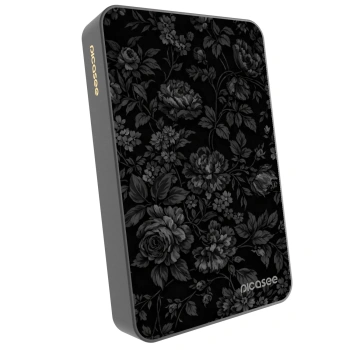 Picasee Prenosna baterija z MagSafe 10 000 mAh Siva - Dark Romance