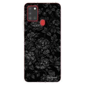 Picasee silikonski prozorni ovitek za Samsung Galaxy A21s - Dark Romance