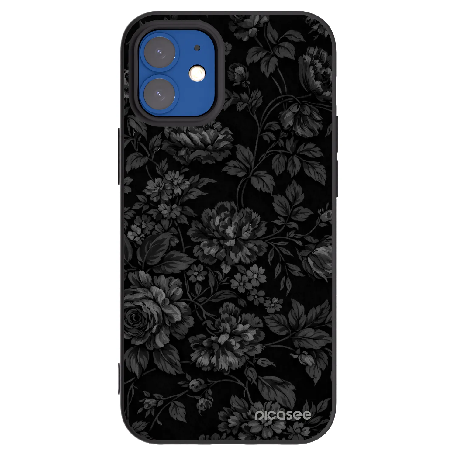 Picasee silikonski črni ovitek za Apple iPhone 12 mini - Dark Romance
