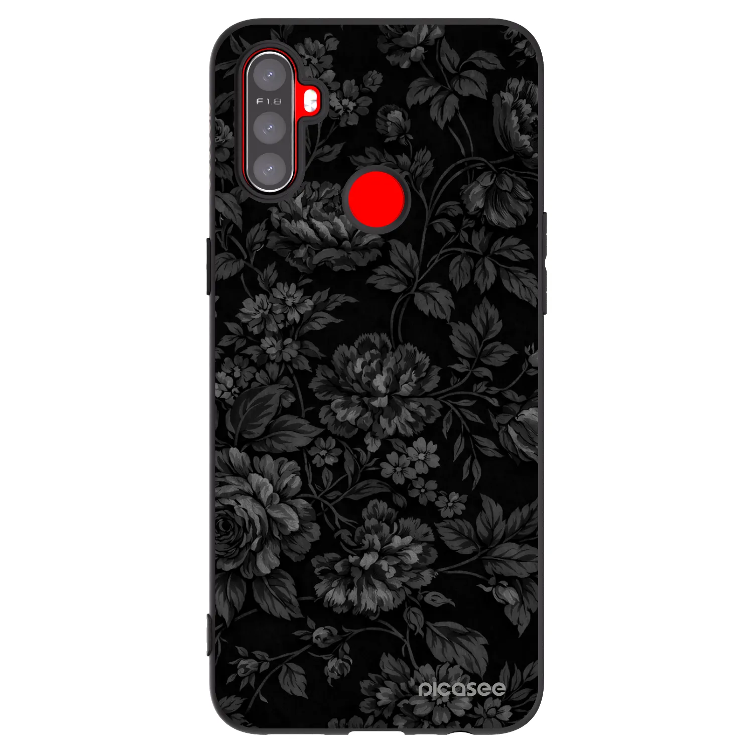 Picasee silikonski črni ovitek za Realme C3 - Dark Romance
