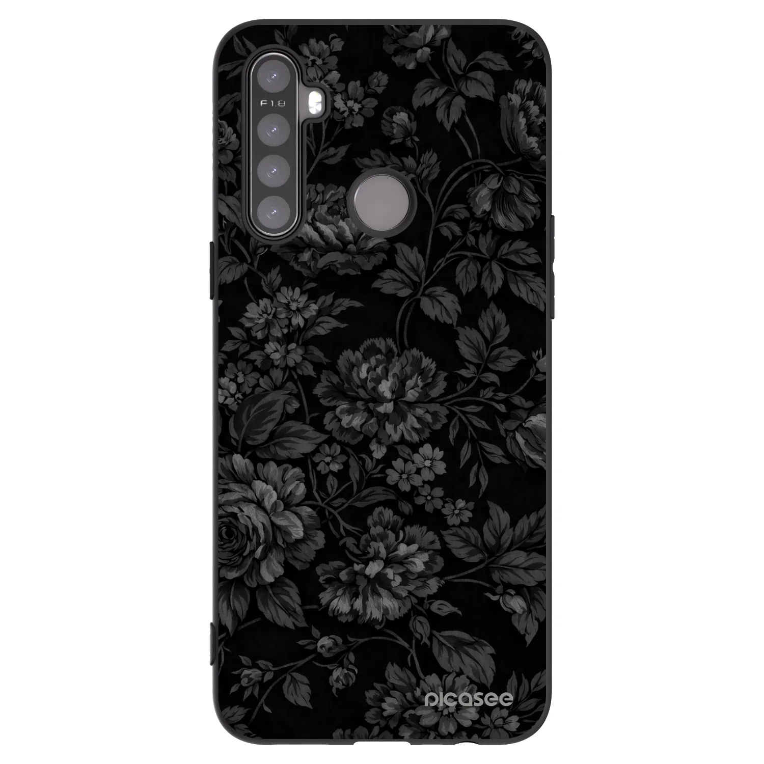 Picasee silikonski črni ovitek za Realme 6i - Dark Romance