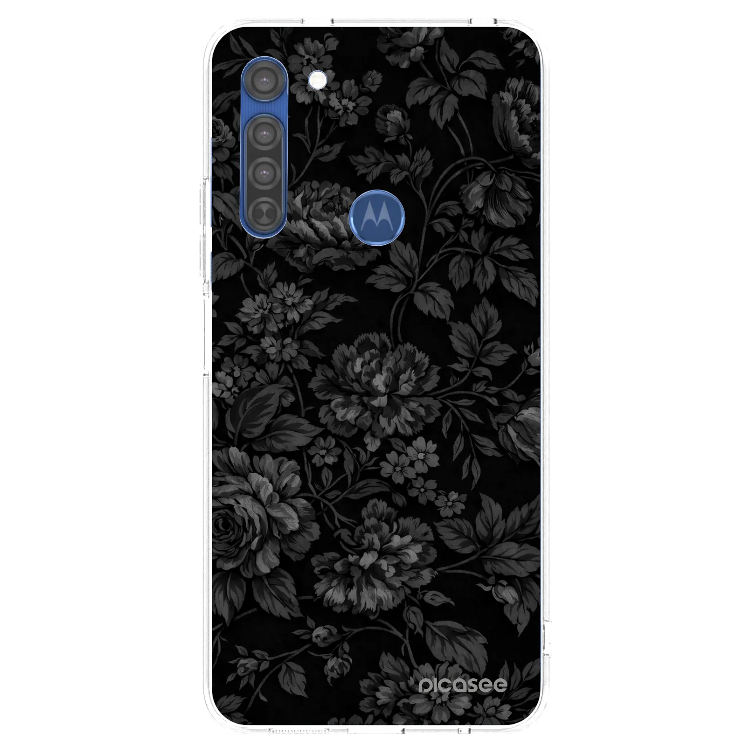 Picasee silikonski prozorni ovitek za Motorola Moto G8 - Dark Romance