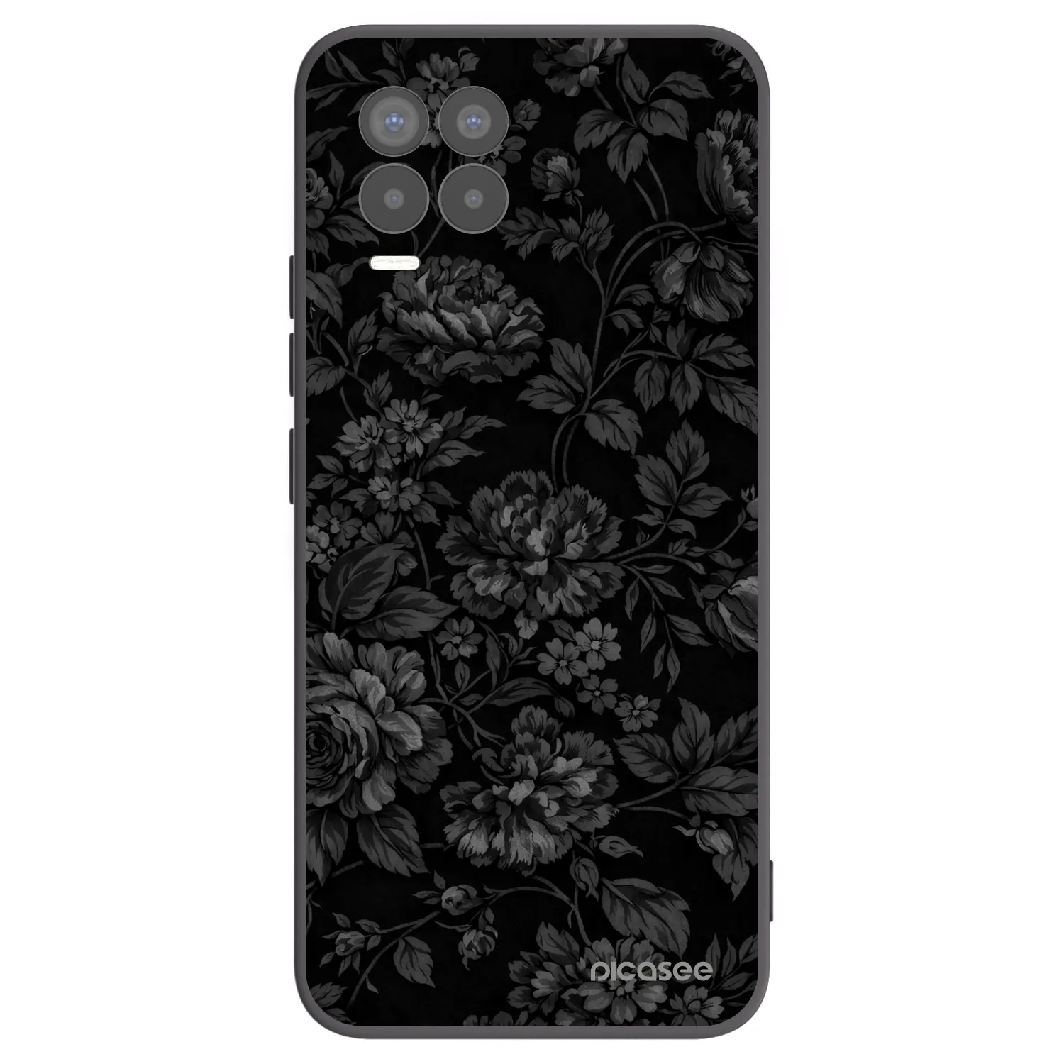 Picasee silikonski črni ovitek za Realme 8 4G - Dark Romance