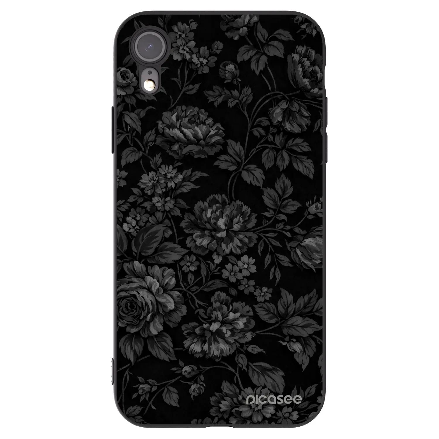 Picasee silikonski črni ovitek za Apple iPhone XR - Dark Romance