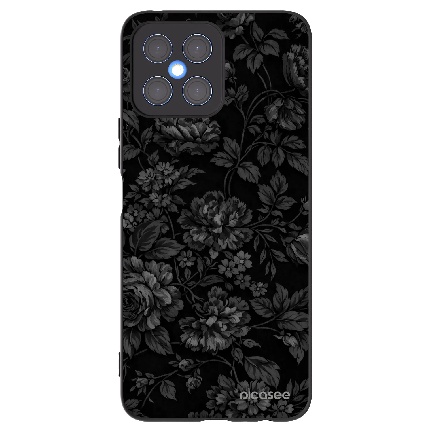 Picasee silikonski črni ovitek za Honor X8 4G - Dark Romance